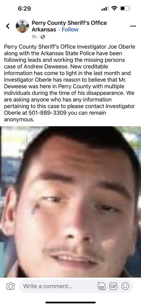 Very interesting new info on Andrew Deweese who began missing from ...