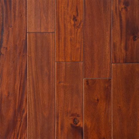 Chalese Mahogany Handscraped 3/4 in. T x 4 3/4 in. W Solid Hardwood ...