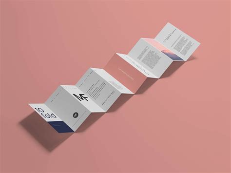8 Free DL 10-Panel Accordion Fold Brochure Mockup PSD Files - Good Mockups