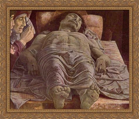 The Dead Christ (Lamentation of Christ) 32x28 Large Gold Ornate Wood ...