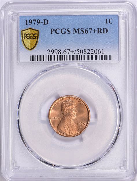 1979-D Lincoln Cent PCGS MS-67+ RD (Item 1640805) | GreatCollections ...