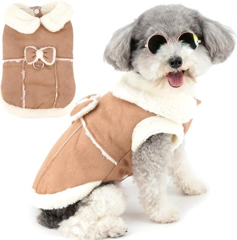 Zunea Dog Winter Coats for Small Dogs Cats Shearing Fleece Dog Jacket ...