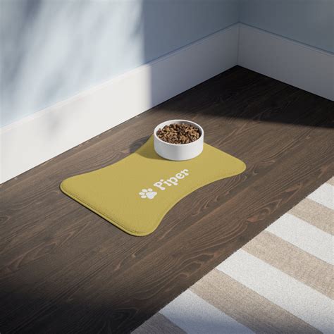Personalized Dog Feeding Mat Custom Dog Bowl Mat Personal Pet Placemat ...