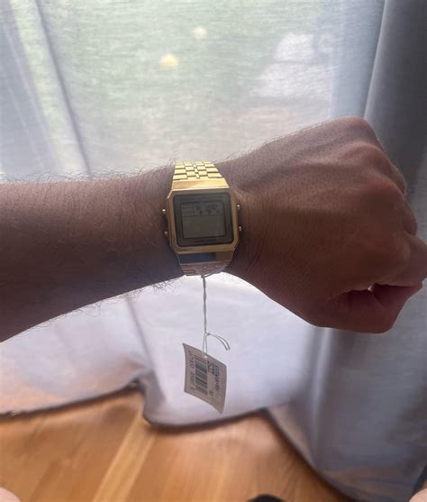 Just arrived. Never thought I would have a (fake) gold watch. But i ...