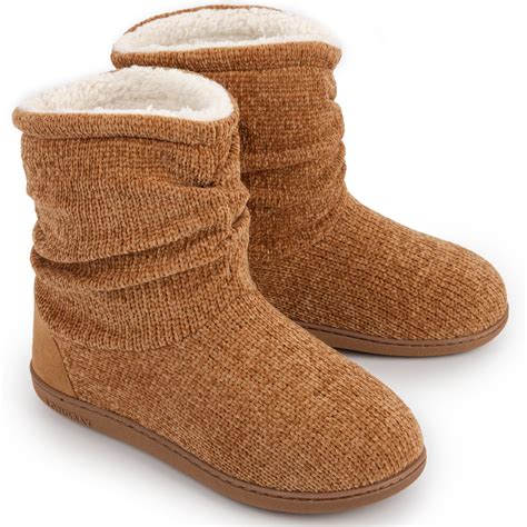 GURGER Slipper Boots Women Winter Knit Booties Slippers Ladies Plush ...