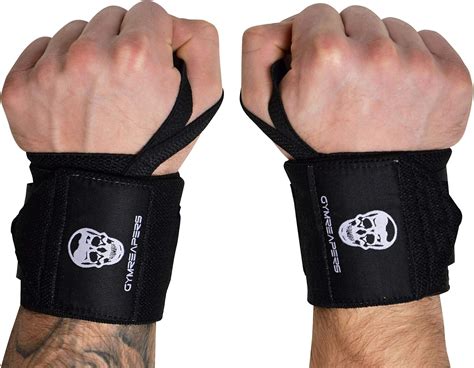 Amazon.com: Gymreapers Weightlifting Wrist Wraps (Competition Grade) 18 ...