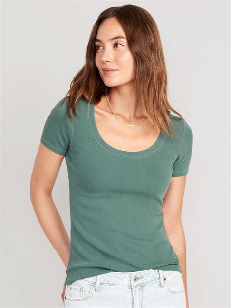 Fitted Scoop-Neck T-Shirt | Old Navy