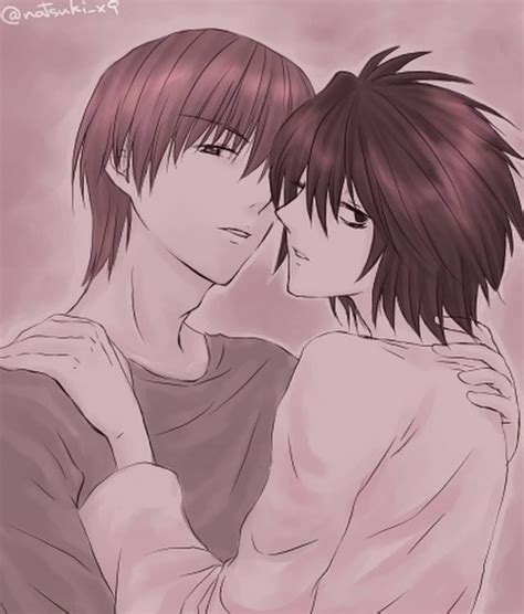 Death Note Light And L Kiss