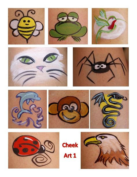 Beginner Easy Face Painting Templates