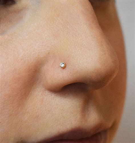 Nose Ring | Solid Gold | gold nose ring | Summer Jewelry | Gift for Her ...
