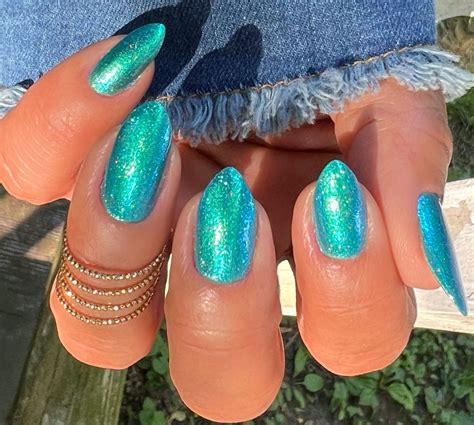 Pin by Chloe Anibal on Dope nails | Teal nails, Aqua nails, Turquoise nails