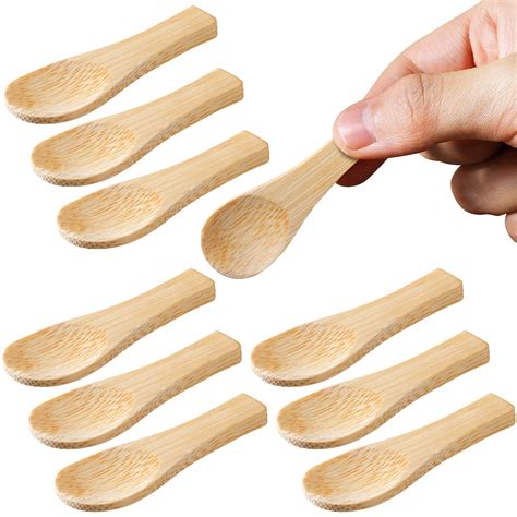 Amazon.com: Newtay 10 Pcs Tiny Salt Spoons Mini Wooden Spoons for ...