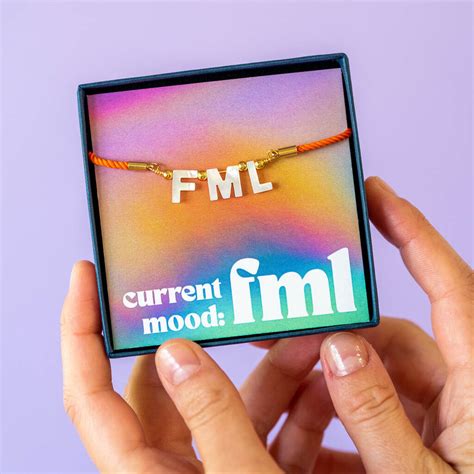 Current Mood: Fml. Swear Acronym Cord Bracelets By Lucent Studios