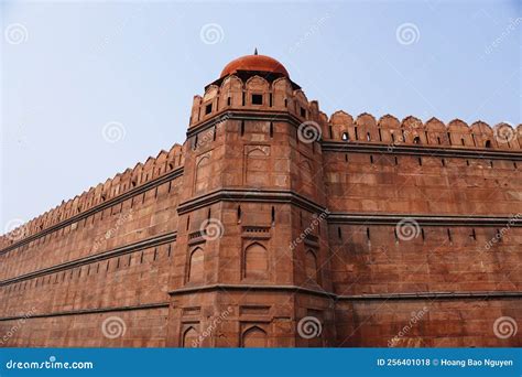 Architecture of Red Fort in New Delhi, India Stock Photo - Image of culture, architecture: 256401018