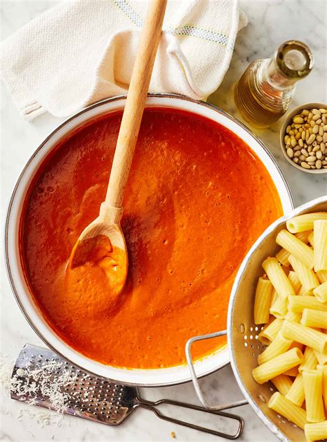 Roasted Red Pepper Pasta Recipe - Love and Lemons