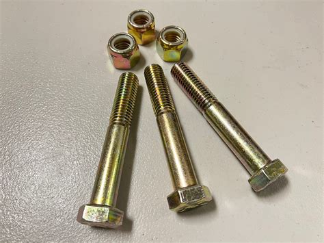 HEAVY DUTY IMPALA REAR Y BONE HARDWARE KIT (3 BOLTS & 3 LOCKNUTS) / GR – MK GARAGE INC