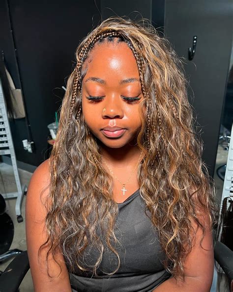 Dera Styles | Book: Small Mid-Back Goddess Knotless Braids + Breezy ...