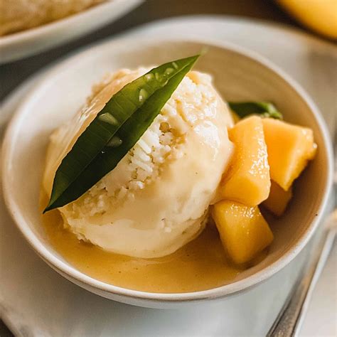 Mango Sticky Rice Ice Cream Cups