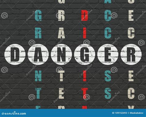 Safety Concept: Danger in Crossword Puzzle Stock Illustration ...