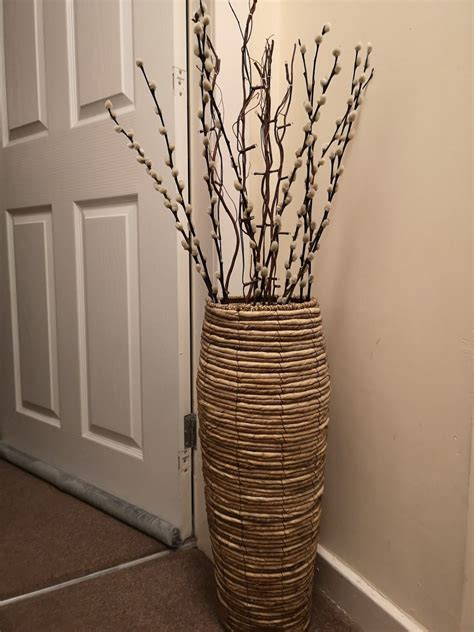 Tropical House Floor Vase with Branches