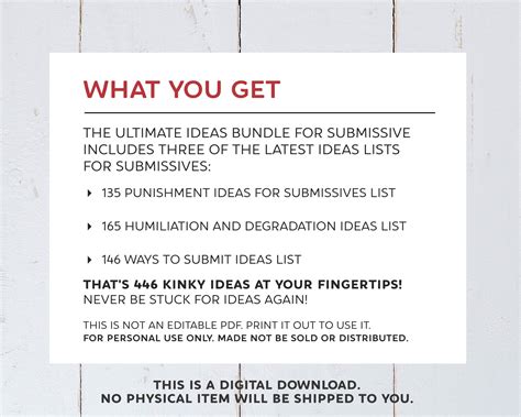 The Ultimate Kinky Ideas Bundle for Submissives / 446 Kinky Punishment ...