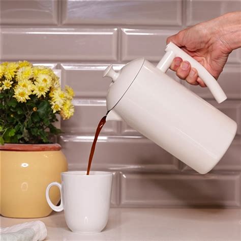 Frieling 34oz Stainless Steel Insulated French Press, Snow White #7001 ...