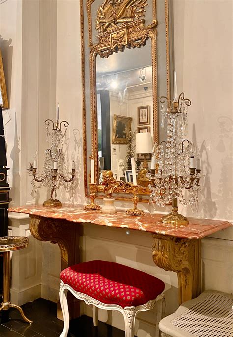 French Grey-Painted Marble and Stone Console Table, Owned by Lee Radziwill For Sale at 1stDibs