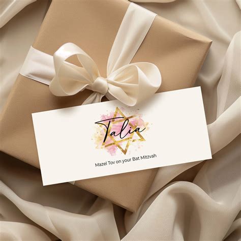 Personalised Money Wallet For Bat Mitzvah Gift By Little Sentiments