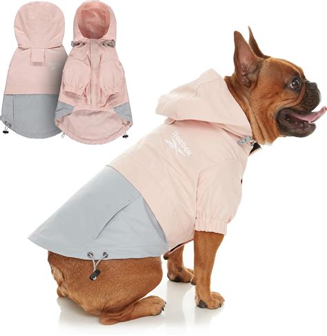 Amazon.com : Reebok Dog Raincoat - Dog Jacket with Hood, Waterproof ...