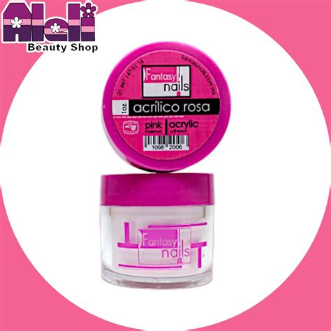 Acrílico rosa traslucido 1 oz Fantasy - Aleli Beauty Shop