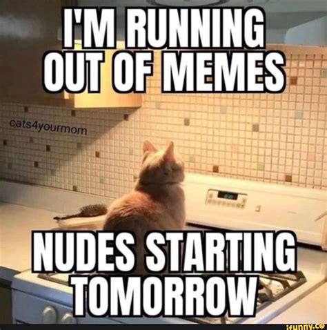 RUNNING OUT OF MEMES NUDES STARTING TOMORROW - iFunny