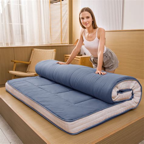 Maxyoyo Futon Mattress, Padded Japanese Floor Mattress Quilted Bed ...
