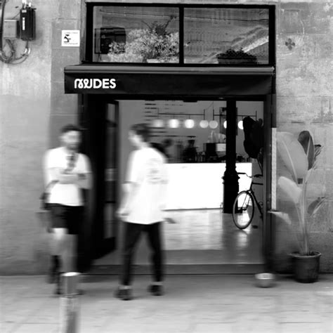 Menu at NUDES restaurant, Barcelona