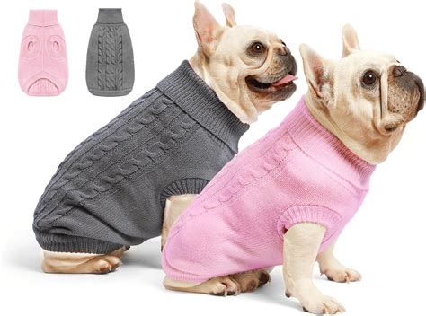 Amazon.com : Roseelk 2 Pack Dog Sweaters for Small Dogs - Puppy Medium ...