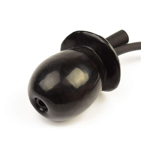 Rubberfashion Latex Anal Dildo, Enema Analdildo XS - aufblasbar mit Pumpe und Schlauchanschluß ...