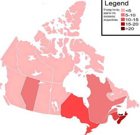 Canada Population Density Map - Canada Population Map By Province Clipart - Large Size Png Image ...