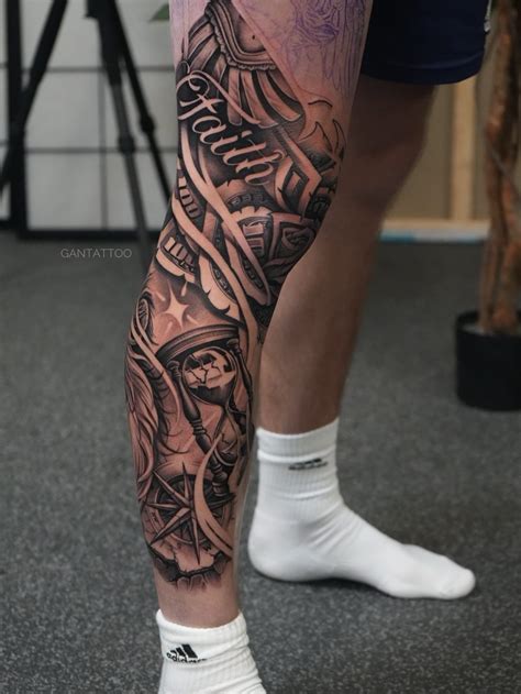 21 Amazing Men’s Leg Sleeve Tattoo Ideas | ThriveNaija