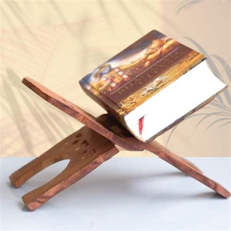 santarms Wooden holy Book Stand Reading for Geeta | gita | ramayan Book Stand | ramcharitmanas ...