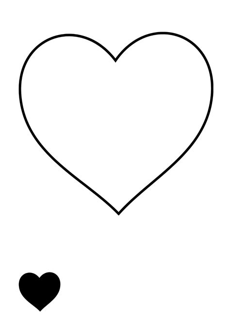 Free Black Heart Shape Coloring Page Template to Edit Online