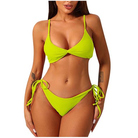 OSFVNOXV Two Piece Swimsuits for Women Summer Bikinis 2025 Backless ...