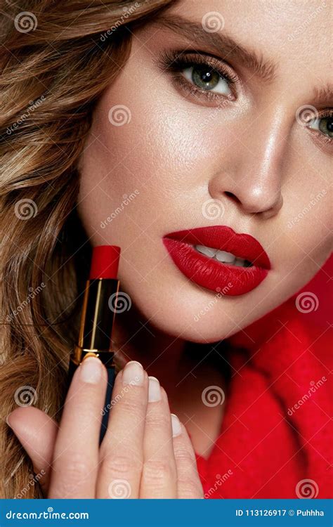 Lips With Lipstick Stock Photography | CartoonDealer.com #18987050