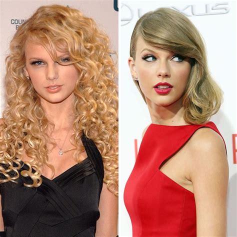 Taylor Swift Side Bangs With Straight Hair