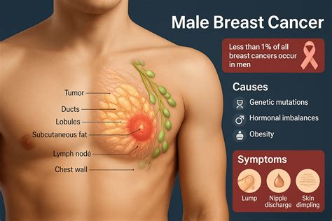 Male Breast Cancer-Causes, Symptoms, Diagnosis, & Cure