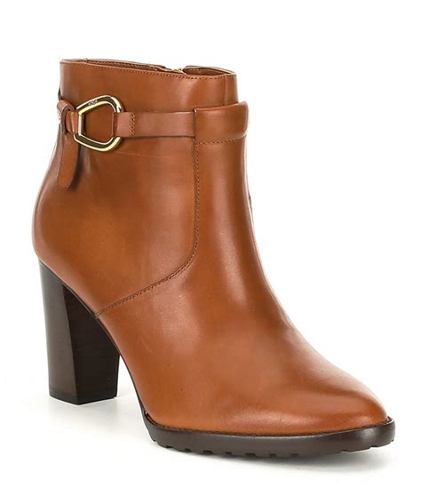 Womens Brown Leather Chunky Boots at Leonard Gagliano blog