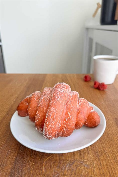 Raspberry Croissant Sourdough Donuts - Jesha's