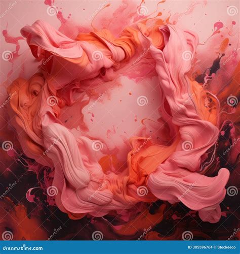 Swirling Colors: a Stunning Blend of Pink, Orange, and Black Stock ...