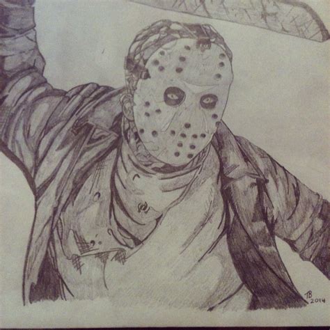 Jason Voorhees Drawing by Tanya_Irene2 - DragoArt