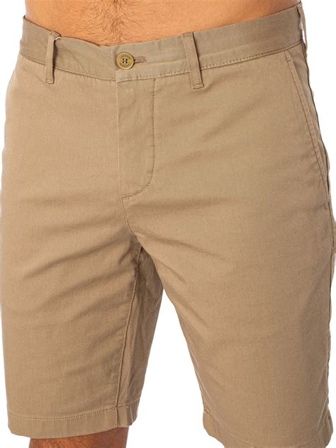 Lacoste Slim Fit Chino Shorts - Biege | Standout