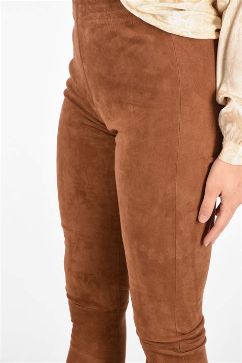 DROMe Suede Leather Pants women - Glamood Outlet