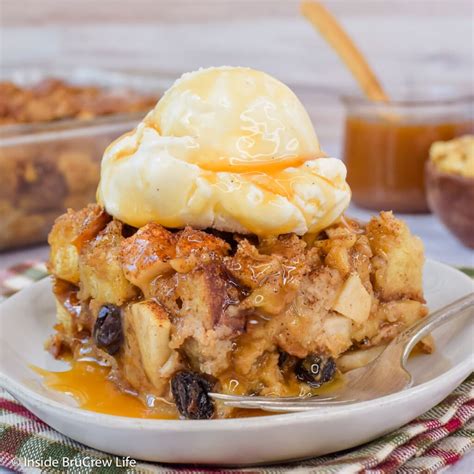 Apple Bread Pudding Recipe - Inside BruCrew Life